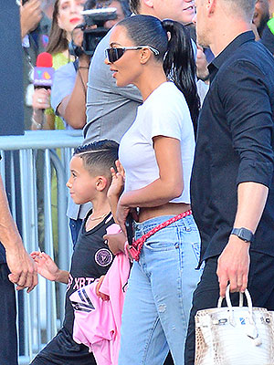 Kim Kardashian's Son Saint West Wore Louis Vuitton Tooth Gems to