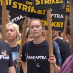 Lola Tung Joins The SAG-AFSTRA Picket Line In New York City
