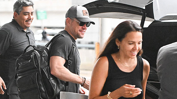Matt Damon & Spouse Luciana Arrive With Children To NYC Airport: Pictures – League1News