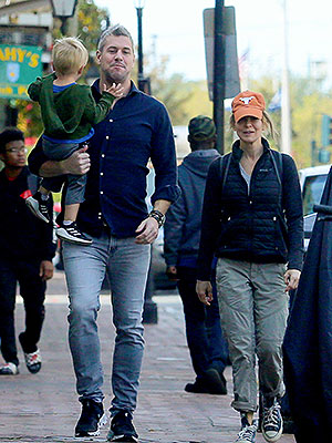 Ant Anstead and Renee Zellweger with his kids