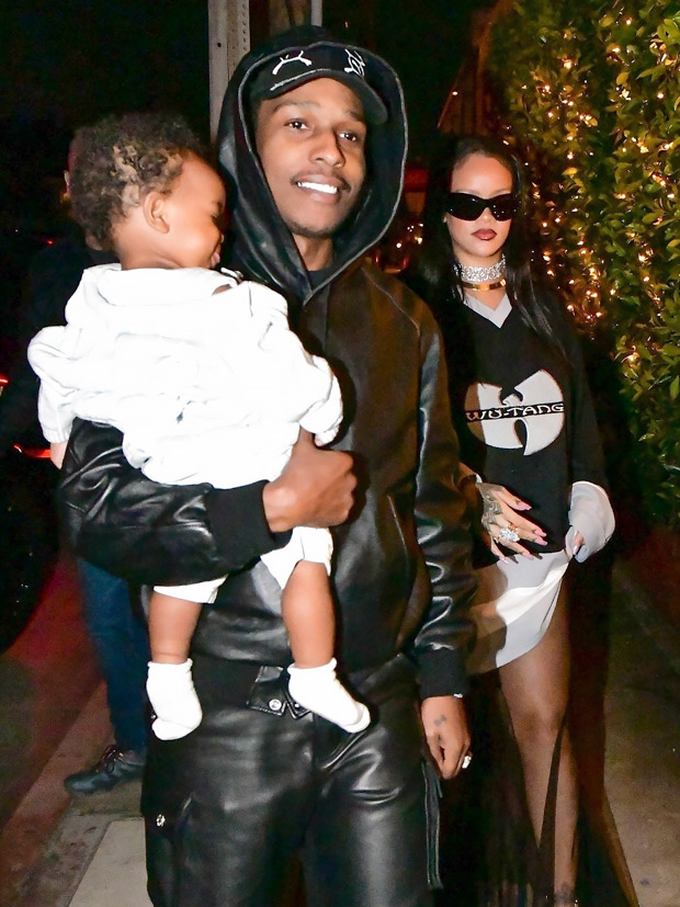 Rihanna Swoons Over A$AP Rocky & Son RZA In Barbados: Photo