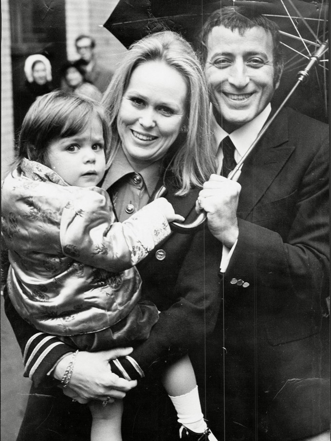 Tony Bennett with ex-wife Sandra & daughter