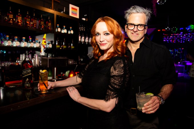 Christina Hendricks Celebrates New Fiancé George Bianchini’s Birthday in Los Angeles!