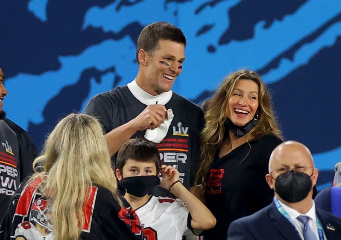 Tom Brady, Gisele Bündchen, And Kids At Super Bowl LV