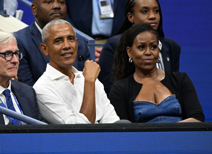 Barack & Michelle Obama at the 2023 US Open