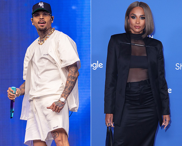 Ciara and Chris Brown