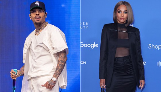 Ciara and Chris Brown
