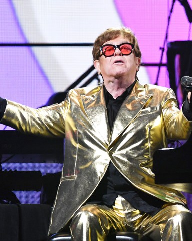 Elton John performs on the Pyramid stage
Glastonbury Festival, Day 5, UK - 25 Jun 2023