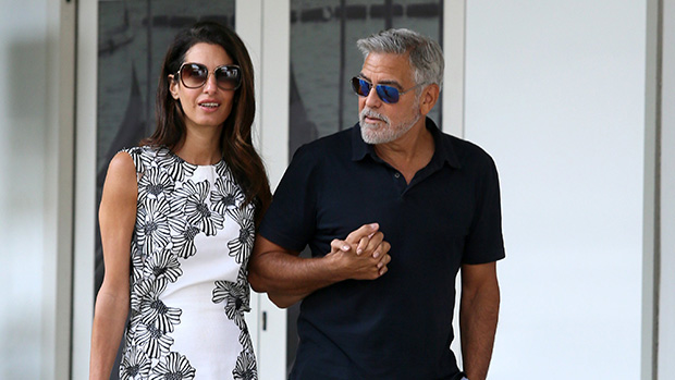 George & Amal Clooney Hold Hands On Rare Outing In Venice: New Photos