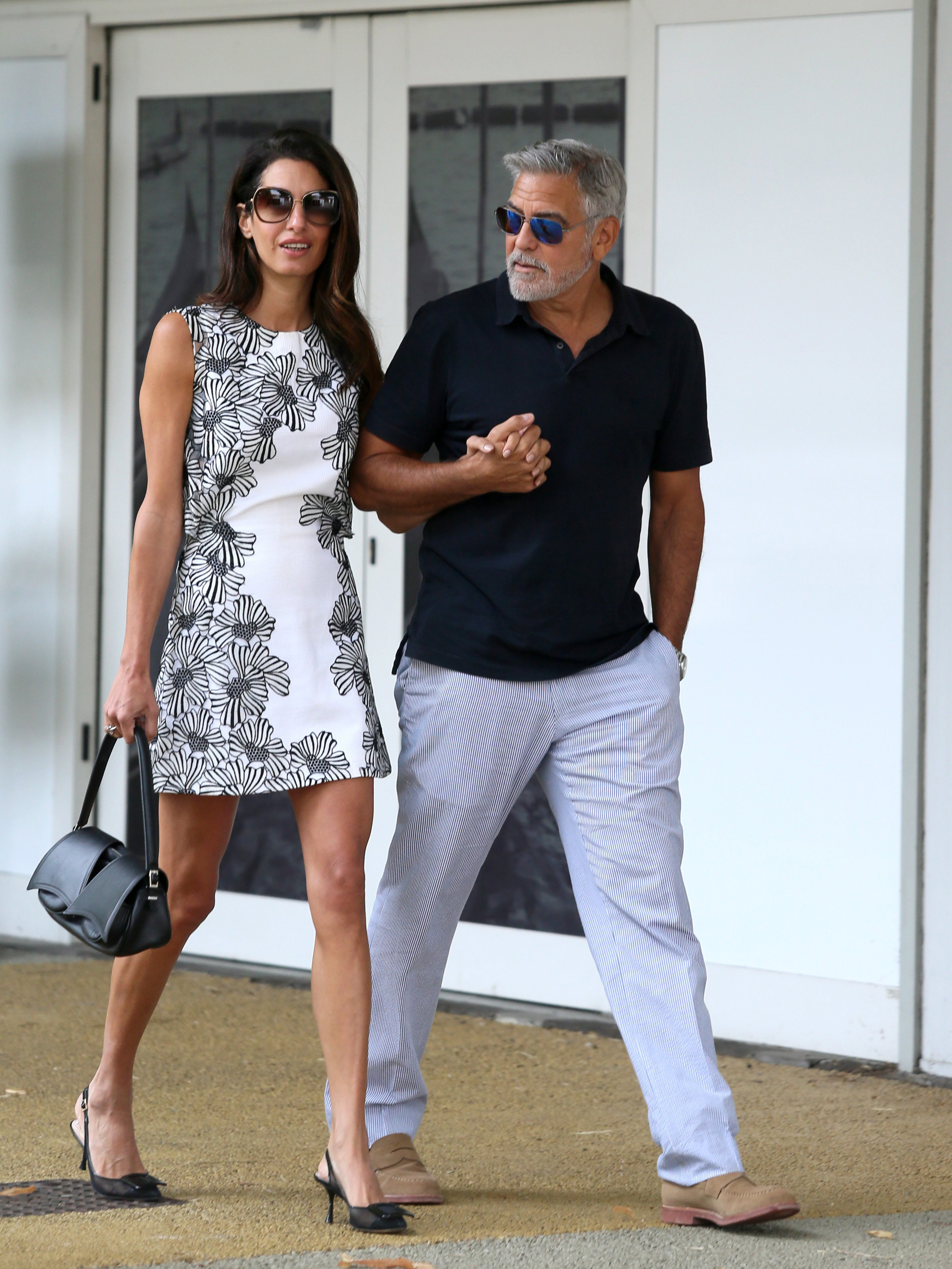 Amal Clooney among the stars spotted arriving for Meghan Markle's
