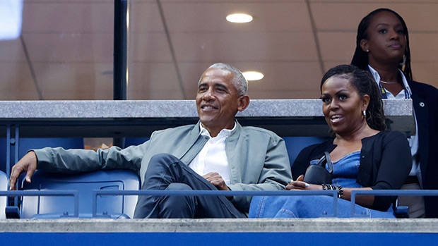 Barack & Michelle Obama Enjoy Date Night At U.S. Open: Photos ...