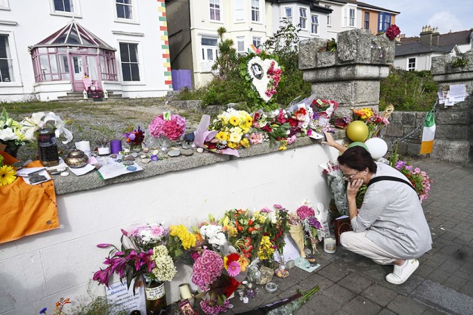 Floral tributes at Sinead O’Connor’s funeral procession