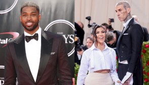 tristan thompson, kourtney kardashian, travis barker
