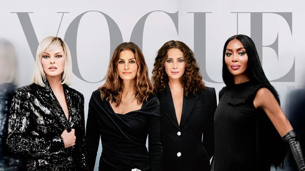Cindy Crawford, Naomi Campbell & More ’90s Supermodels Reunite On Cover Of ‘Vogue’: Photos
