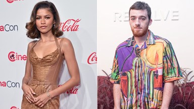 Zendaya visits Angus Cloud mural