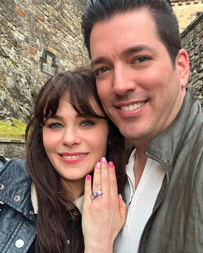 Zooey Deschanel is ENGAGED to Jonathan Scott and her ring is worth $380k (£300k)