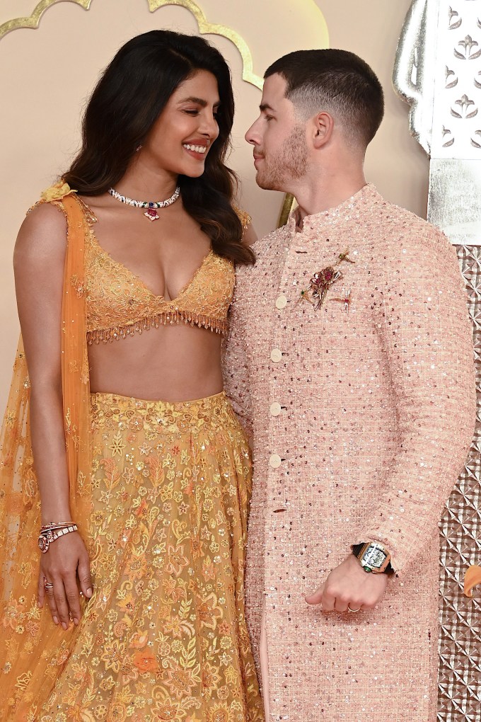 Priyanka Chopra & Nick Jonas at Anant Ambani and Radhika Merchant’s Wedding