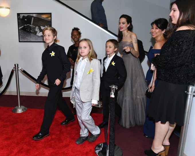 Angelina Jolie & Kids at New York Premiere