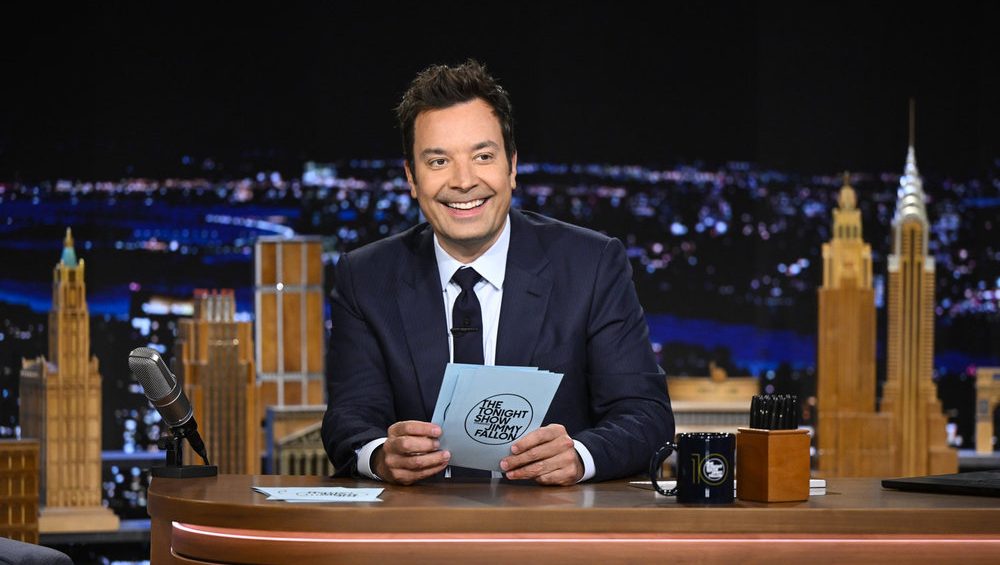 THE TONIGHT SHOW STARRING JIMMY FALLON -- Episode 2182 -- Pictured: Host Jimmy Fallon during Hashtags on Thursday, September 11, 2025 -- (Photo by: Todd Owyoung/NBC)