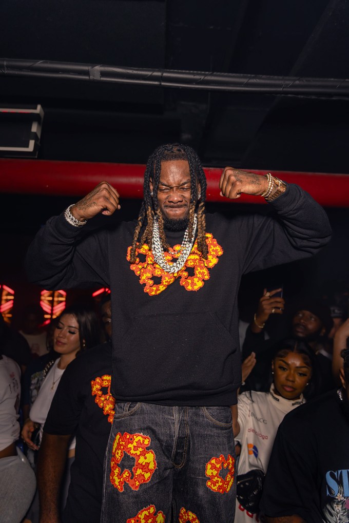 Offset Feeling on Top of the World at Hearsay in NYC