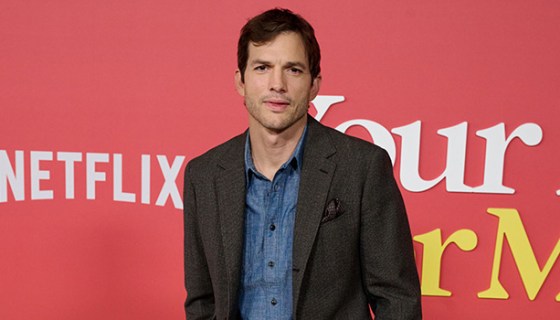 Ashton Kutcher appearing at the Your Place or Mine premiere