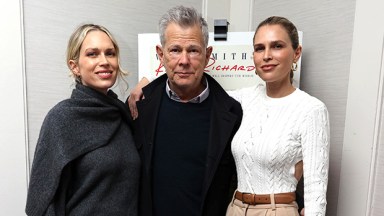 Erin Foster, David Foster and Sara Foste at the premiere of King Richard