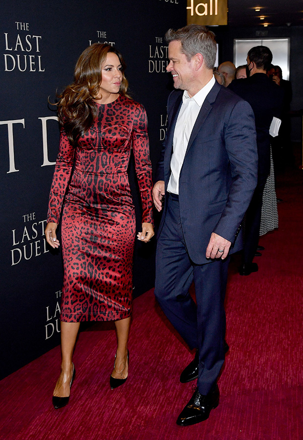 Matt Damon and Luciana Barroso 