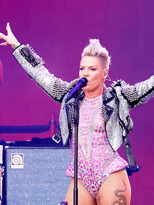 Editorial Use Only Mandatory Credit: Photo by Action Press/Shutterstock (14003910t) Singer Pink live at a concert of her 'Summer Carnival' tour in the RheinEnergieStadion. Cologne, 08.07.2023 Pink in concert at RheinEnergieStadion, Cologne, Germany - 08 Jul 2023