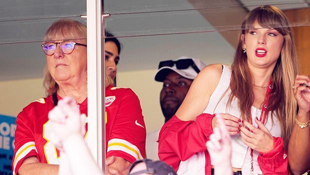 Taylor Swift watches next to Donna Kelsey in the second quarter as the Kansas City Chiefs play the Chicago Bears at Arrowhead Stadium in Kansas City, Missouri on Sunday, September 24, 2023.
NFL Bears Chiefs, Kansas City, Missouri, United States - 24 Sep 2023