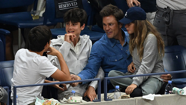 Tom Brady and His Kids at Opening Patriots Game