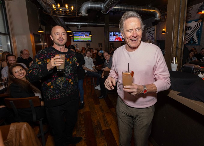 Dos Hombres Mezcal Founders Aaron Paul and Bryan Cranston