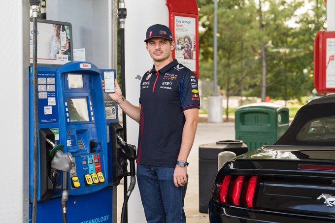Formula 1 champion, Max Verstappen, fills up with Exxon and Mobil’s Synergy gasoline