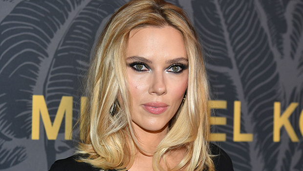 Scarlett Johansson Slays in Plunging Black Dress & Sheer Tights at Charity Event in NYC