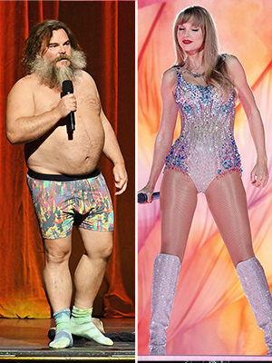 Jack Black covers Taylor Swift in boxer shorts