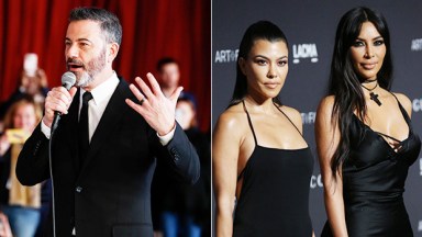 Jimmy Kimmel Kourtney and Kim Kardashian