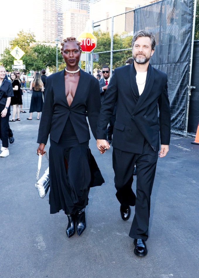 Jodie Turner-Smith and Joshua Jackson at New York Fashion Week 2022