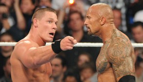 john cena, dwayne the rock johnson