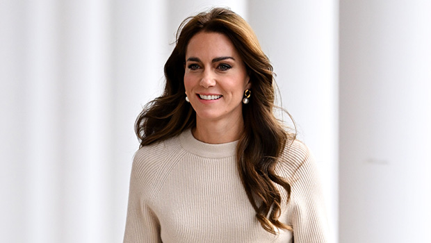 Kate Middleton Rocks All Beige Look At Local University: Photos