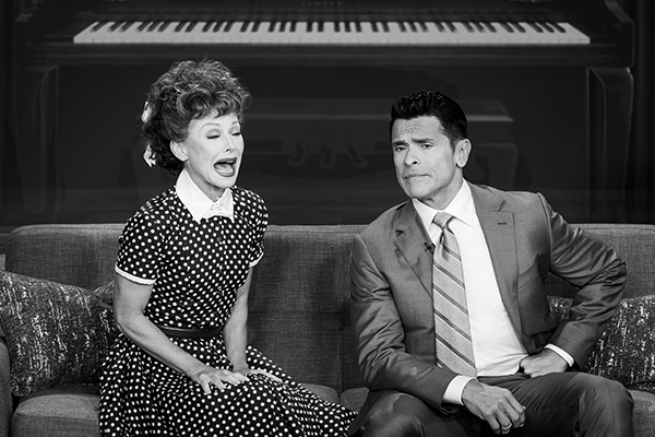 Kelly Ripa and Mark Consuelos as Lucille Ball and Desi Arnaz