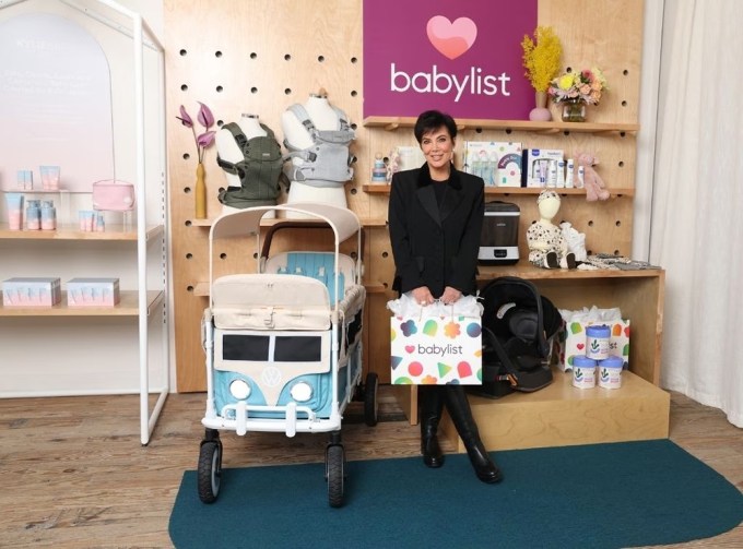 Kris Jenner Shops Hanna Andersson for Kourtney’s Baby Registry at Babylist LA