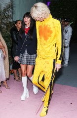 American actress Megan Fox and boyfriend/American rapper and singer-songwriter Machine Gun Kelly (Colson Baker) arrive at Darren Dzienciol's Pop Icons Halloween Party 2023 Presented By Solisca Tequila and PATH Water held at a Private Residence on October 27, 2023 in Beverly Hills, Los Angeles, California, United States.
Darren Dzienciol's Pop Icons Halloween Party 2023, Private Residence, Beverly Hills, Los Angeles, California, United States - 27 Oct 2023