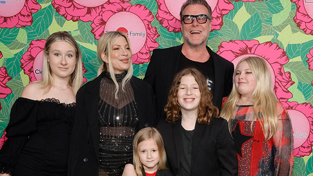 Tori Spelling and family