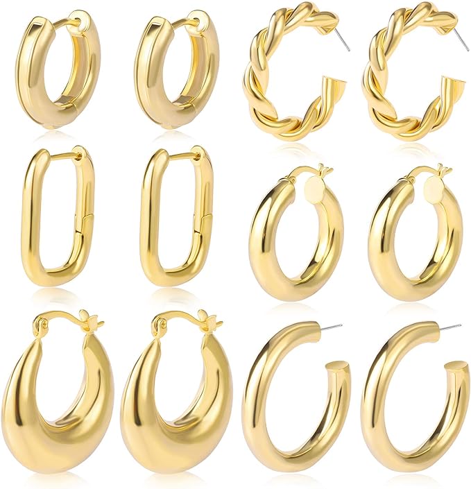 gold earrings