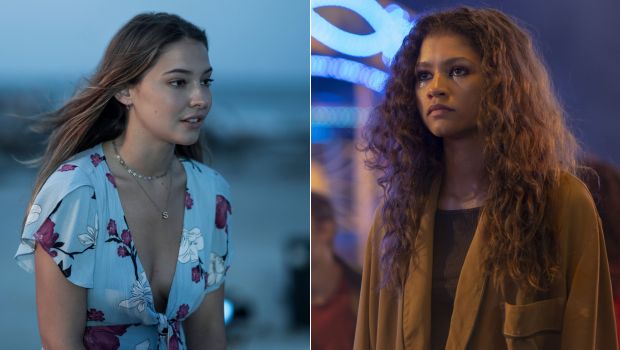 Madelyn Cline in Outer Banks, Zendaya in Euphoria