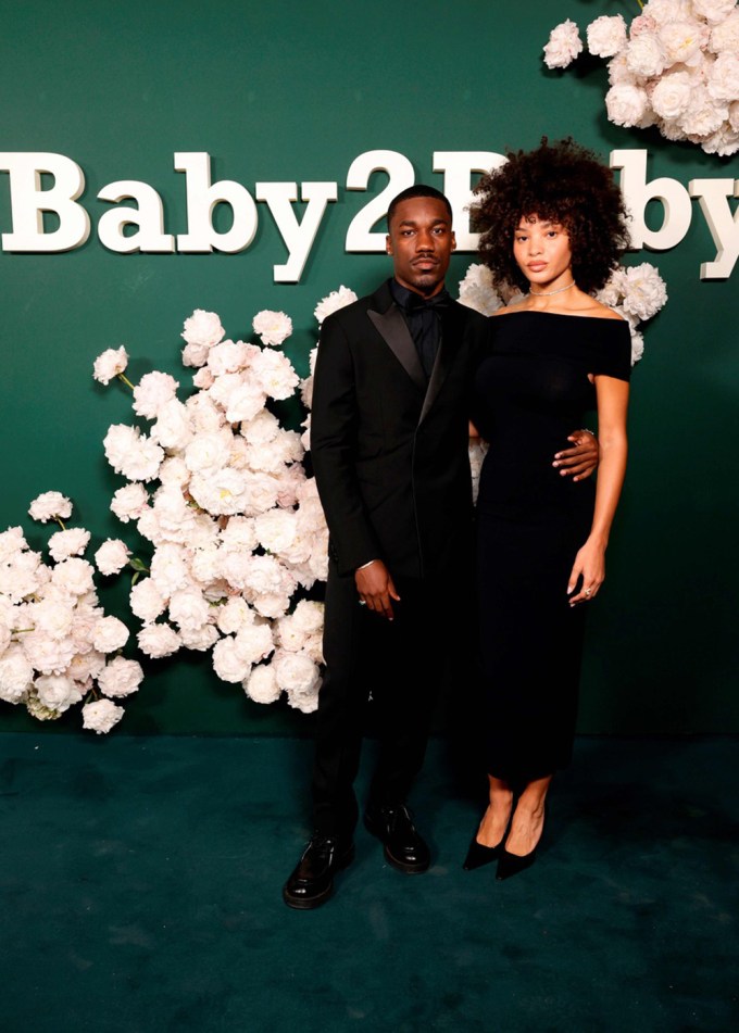 Singer Giveon and girlfriend Jamea Lynee supported Baby2Baby