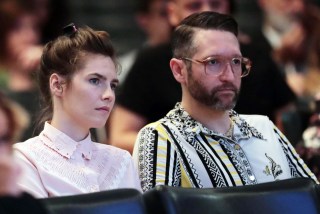 Amanda Knox (L) with her boyfriend Christopher Robinson (R) attend the conference of the Criminal Justice Festival at the University of Modena, Italy, 14 June 2019. Knox, who was was acquitted on appeal in 2011 of murdering her British flatmate Meredith Kercher in Perugia after a long legal battle and almost four years in jail, is in Modena where she takes part in an event at the Criminal Justice Festival.
Amanda Knox in Italy, Modena - 14 Jun 2019