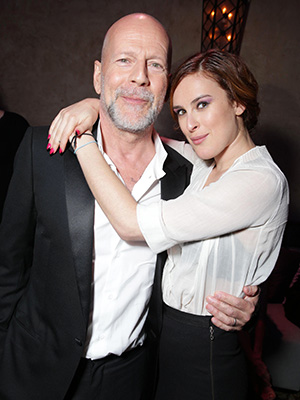Bruce and Rumer Willis