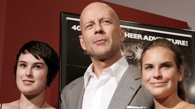 Bruce Willis and his daughters Tallulah and Rumor Willis