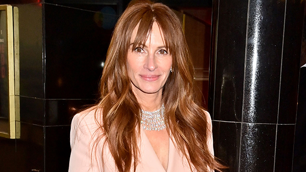 Julia Roberts Shows Off Her Lacy Bra Underneath A Chic Blazer