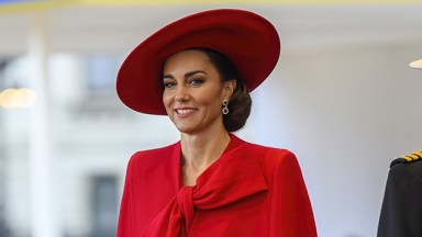 Kate Middleton Dazzles in Fiery Red Dress in London: Photos